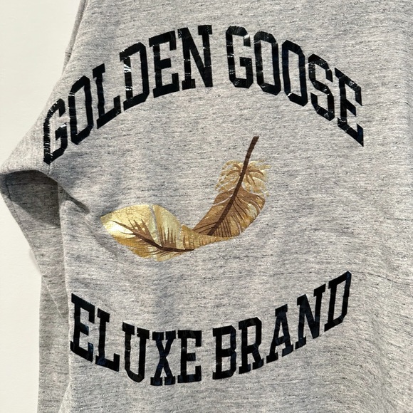Golden Goose Deluxe Brand, Cereda Sweatshirt, Size Small Oversized Marled Gray - Picture 8 of 16